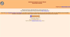 Desktop Screenshot of jharresults.nic.in